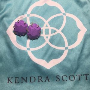 Purple Kendra Scott stud earrings